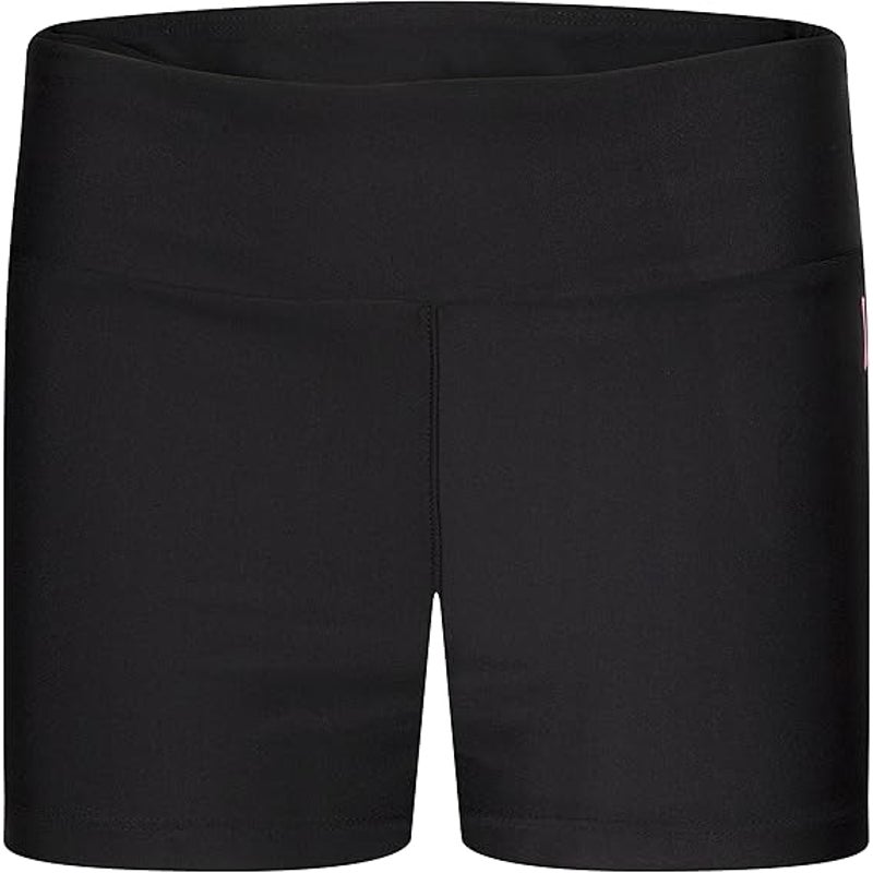 New Hurley Girls Small Black UPF 50+ Pull On Polyester Blend Board Swim Shorts