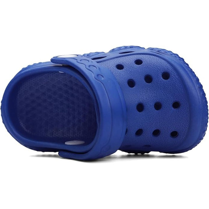 New Inminpin Toddler Boys Size 5.5 Blue Clogs Sandal Breathable Non Slip Shoes