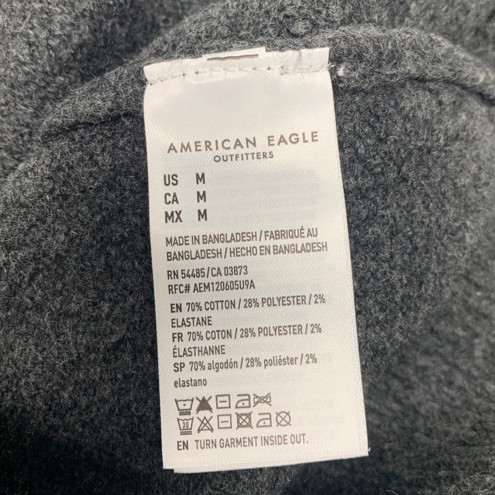 New American Eagle Mens Medium Cotton Blend Long Sleeve Crew Neck Knit Sweater