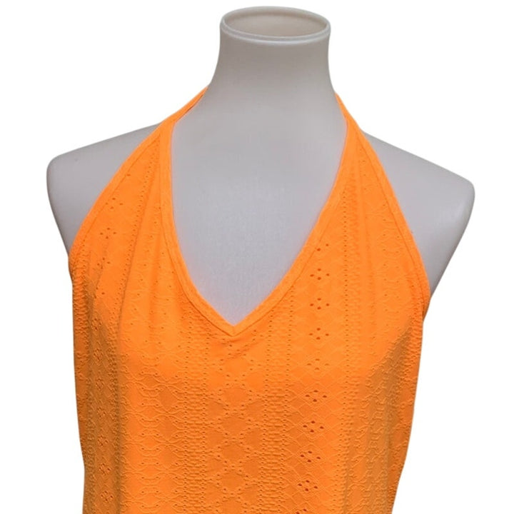 New Wild Fable Juniors Large Back Neck Tie Swim Cover Up Sheath Halter Dress