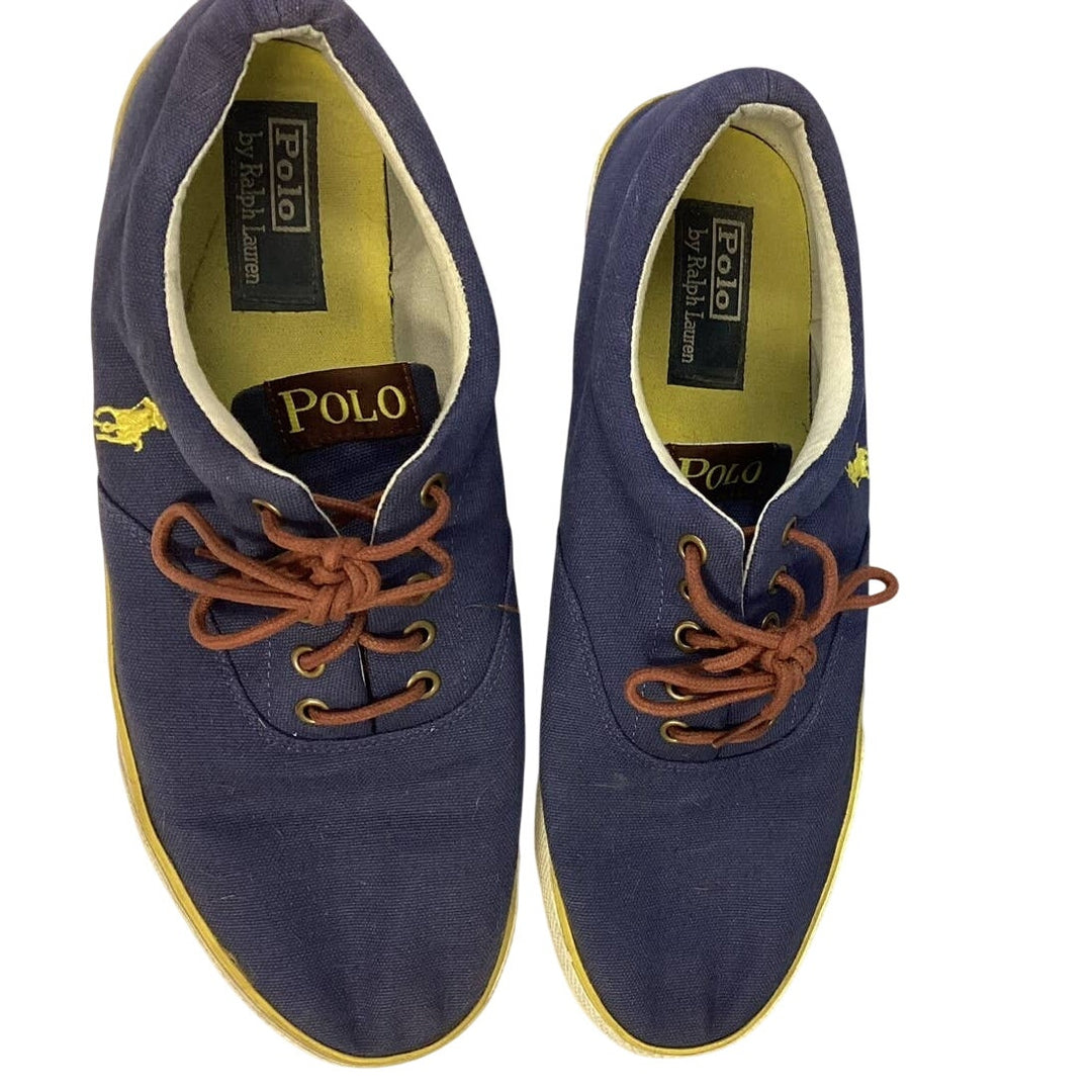 Polo Ralph Lauren Mens Size 12D Forestmont II Canvas Fabric Tennis Shoe Sneakers