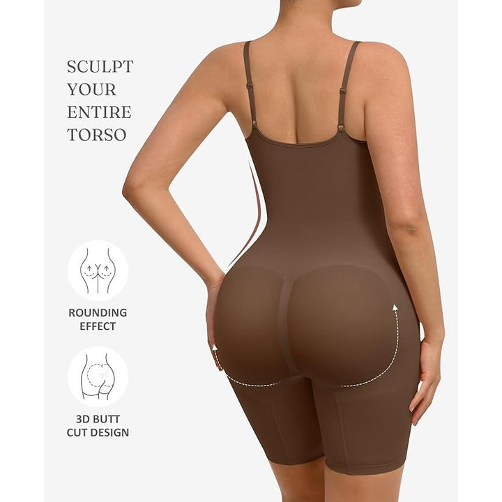 NWT New FeelinGirl Womens XS/S Cocoa Tummy Control Seamless Shapewear Bodysuit