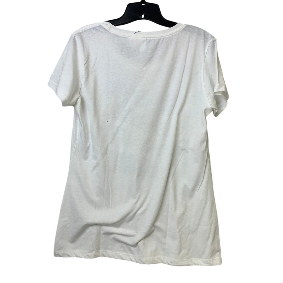 New Hand Printed Womens XL Live In The Moment Before It&