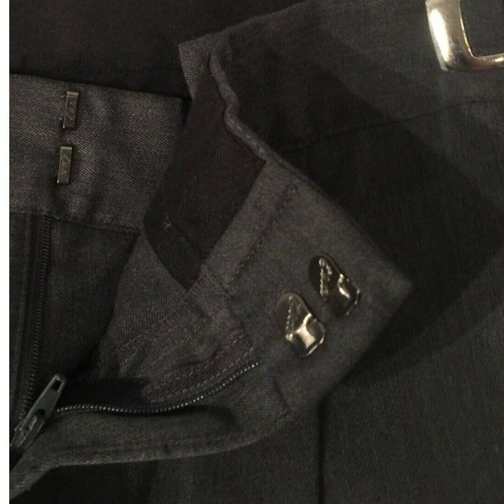 Size 33/34/35 Adjustable Waistband Gray Wool Blend 32" inseam Men&