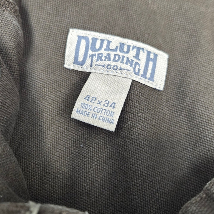 Duluth Trading Co Mens 42X34 Brown 100% Cotton Straight Cut Denim Jeans