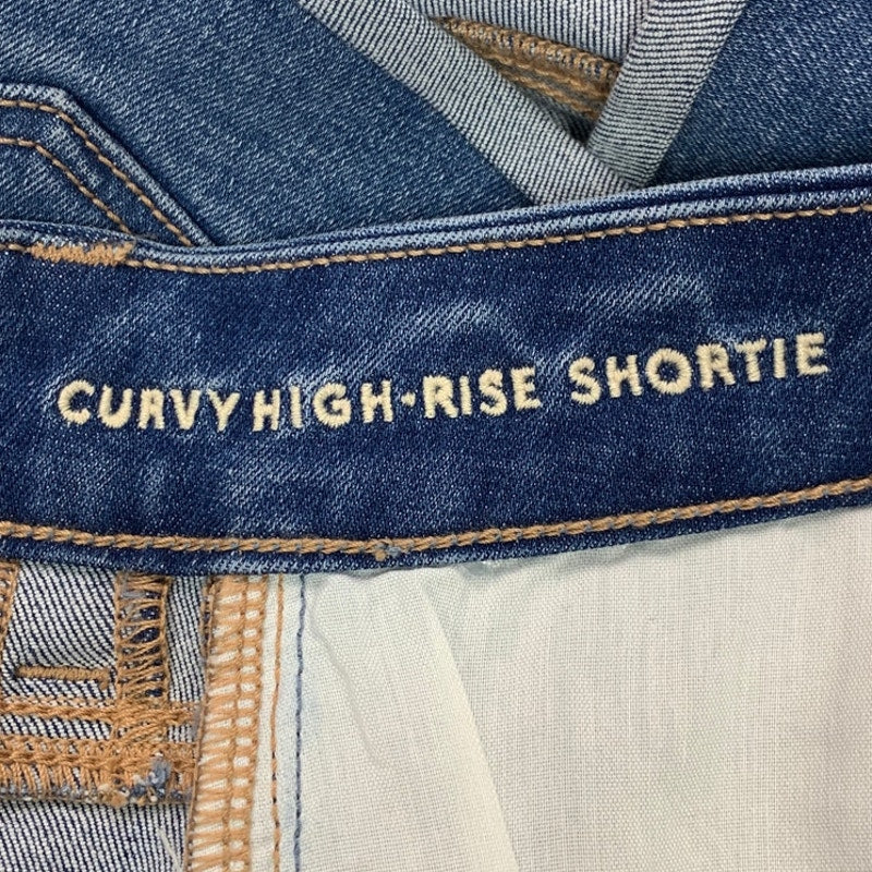 New American Eagle Womens Size 0 Stretch Curvy High Rise Shortie Jorts Shorts