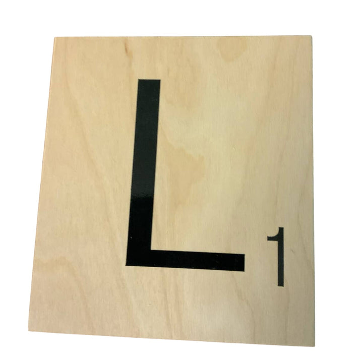 New 5" X 5.5" Scrabble Game Letter Wooden Alphabet Tiles Craft Supply Letter
