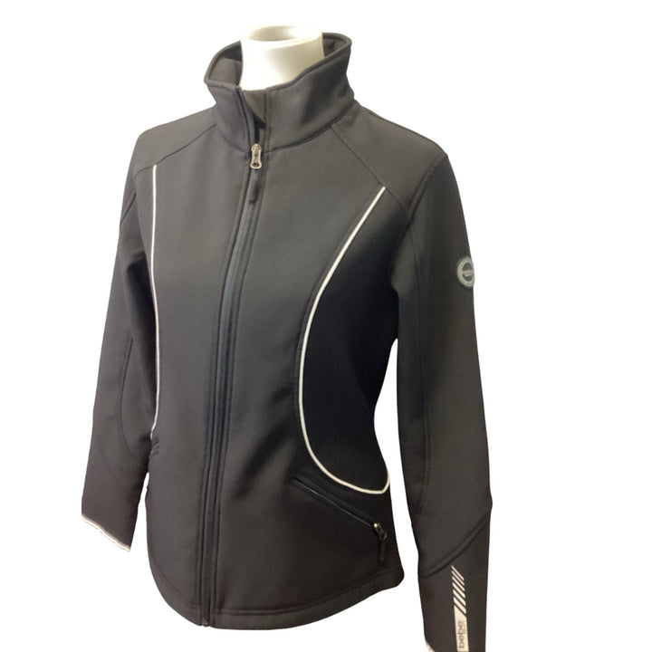 Bebe Sport Medium Polyester Blend Full Zip Sports Athletic Jacket w Pockets