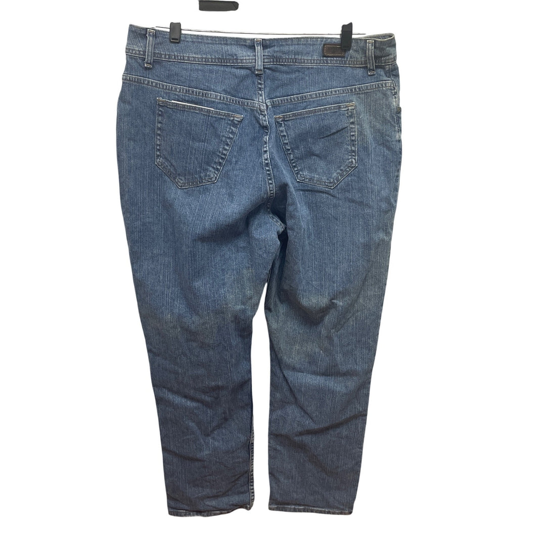 Riders by Lee Womens 20W Stretch Cotton Straight Leg Med Wash Denim Blue Jeans