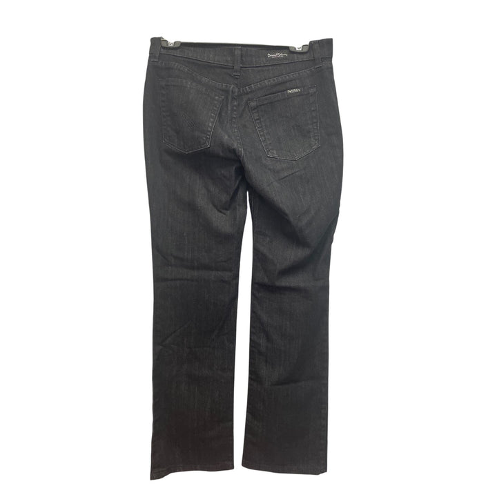 David Kahn Jeanswear Womens Size 6 Straight Leg Cotton Blend Black Denim Jeans