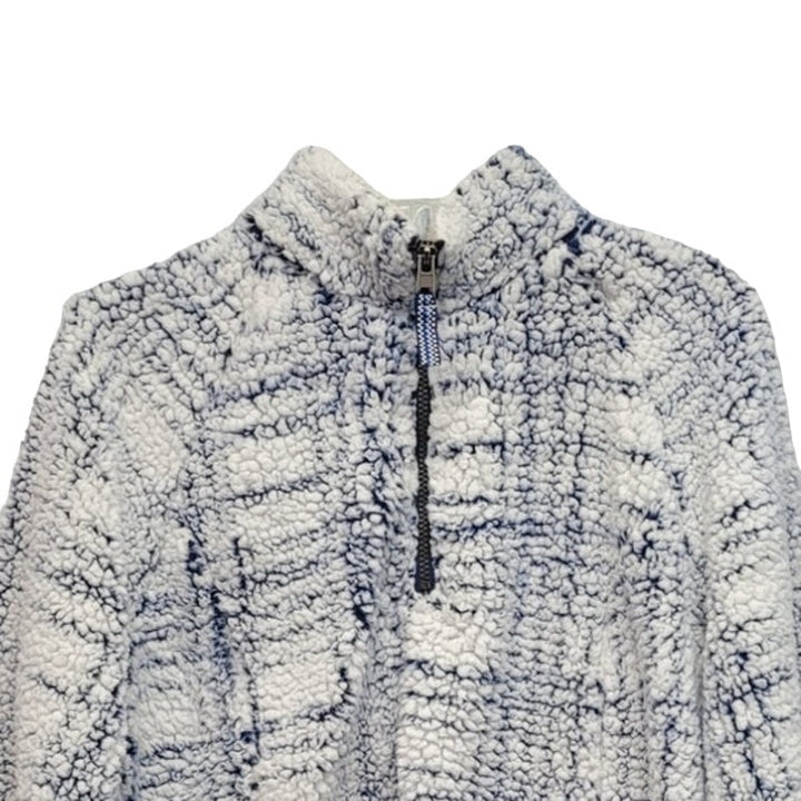 Cozy Sherpa Womens Large 100% Polyester Quarter Zip Long Sleeve Sherpa Jacket