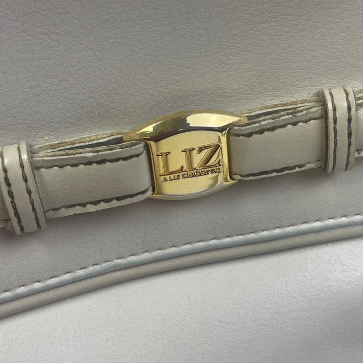 Liz Claiborne Faux Leather Detachable Shoulder Strap Multi Pocket Handbag Purse