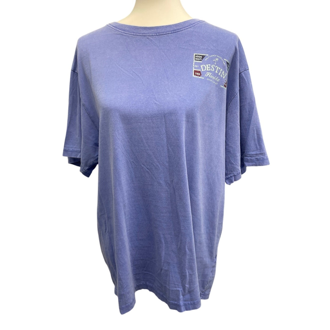 Alvins Island Collection Mens XL Destin Flordia Short Sleeve Crew Neck Tee Shirt