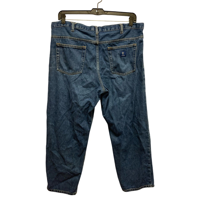 RK Brand Mens Size 40 X 29 100% Cotton Medium Wash Relaxed Fit Denim Blue Jeans