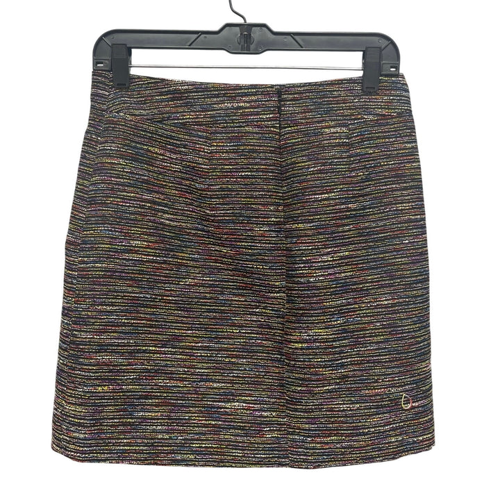 LOFT Womens Size 0 Color Slub Polyester Blend Lined Career Short Pencil Skirt