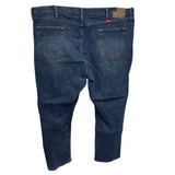 Wrangler Mens 46 X 30 Cotton Blend Relaxed Fit Med Wash Denim Blue Jeans