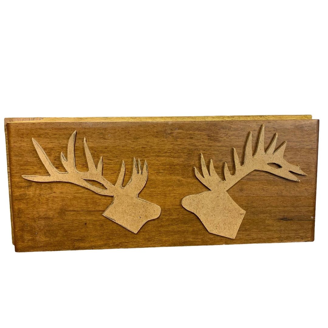 Handmade Wooden Cutout Deer Profile Rustic Scrap Wood Wall Art Craft Project