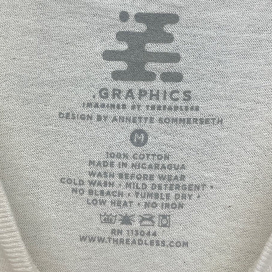 New Threadless Mens Medium Wilderness Camp Outdoor Cotton Short Sleeve Tee