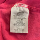 Hand Printed Upcycled Womens 16W My Dog is My Valentine Heart Cotton Blend Shirt