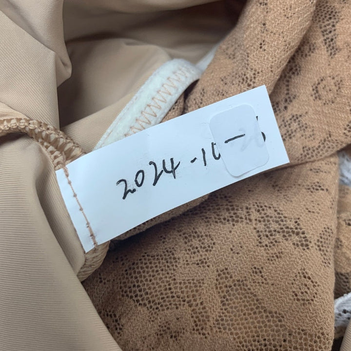 New American Eagle Womens Small Tan Vintage Lace Cami Bra Adustable Straps