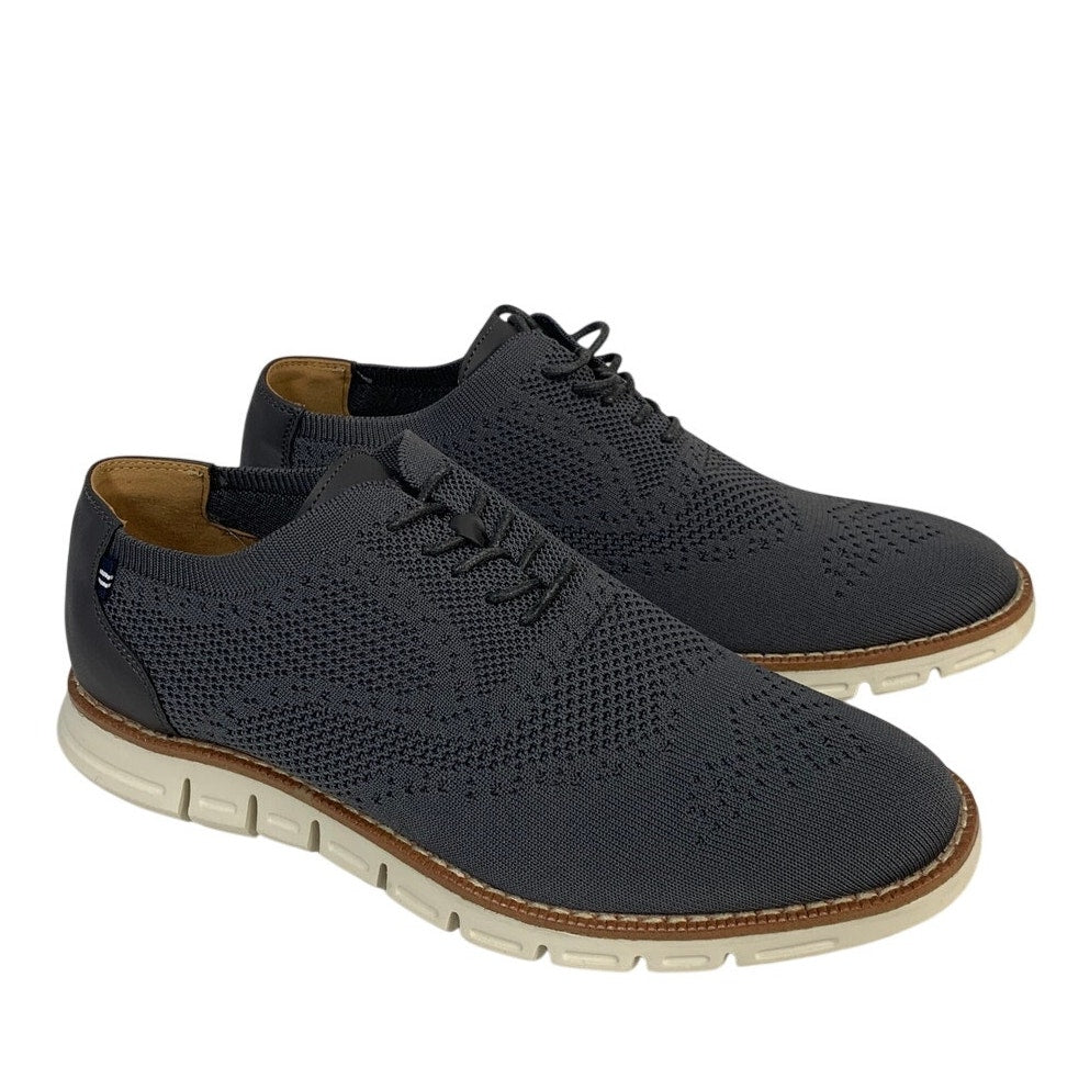Nautica Mens Size 9 Gray Oxford Wrenwood 3 Knit Lace Up Low Top Round Toe Shoes