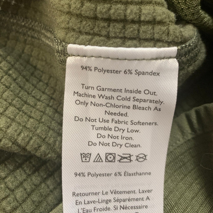New Eddie Bauer Womens XS Dark Olive Green Activator Grid Full Zip Jacket
