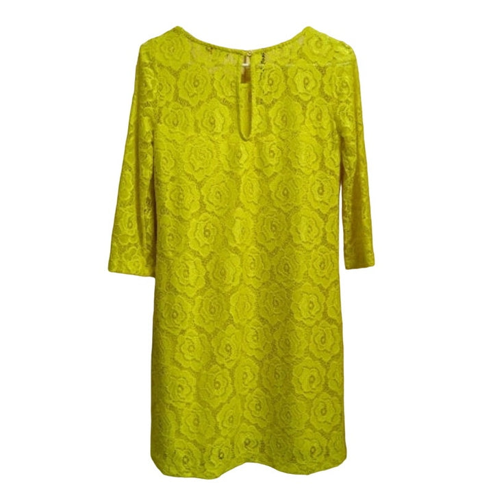 New GB Gianni Bini Womens Small 3/4 Sleeve Lace Overlay Polyester Summer Dress