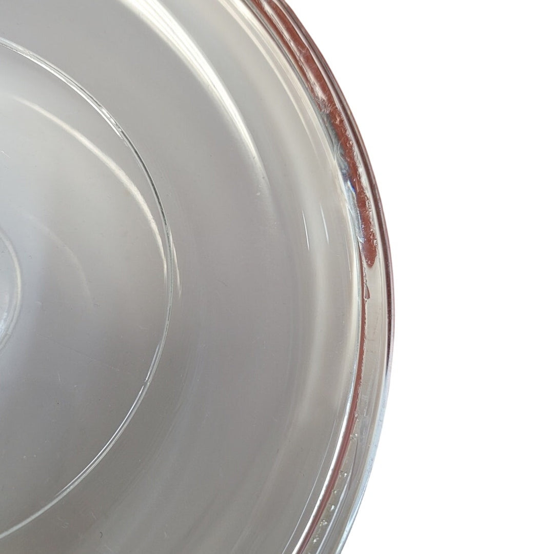 Corningware F-5-B 1.6 Liter Made In USA Round Ceramic DIsh Bowl w Glass Lid