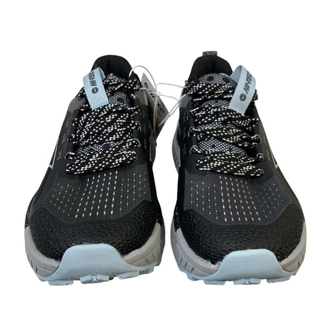 New In Box Hi-Tec Womens Size 6 Black Gray Lace Up Comfort Athletic Shoes