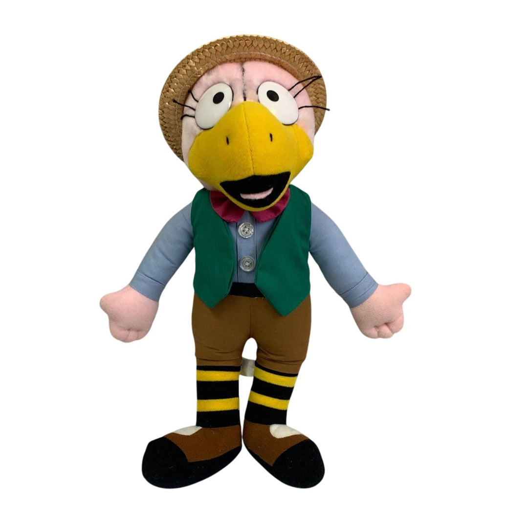 Vintage St. Louis Post-Dispatch Weatherbird Plush Stuffed Animal with Dan Martin Article