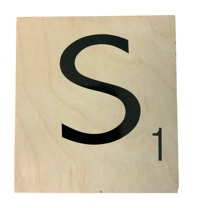 New 5" X 5.5" Scrabble Game Letter Wooden Alphabet Tiles Craft Supply Letter