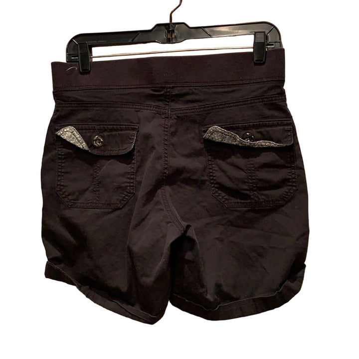3 Supplies Lee Womens Medium Size 8 Button Fly Cutoff Denim &amp; Black Shorts