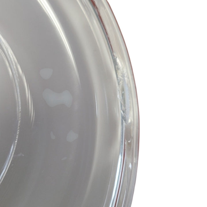 Corningware F-5-B 1.6 Liter Made In USA Round Ceramic DIsh Bowl w Glass Lid