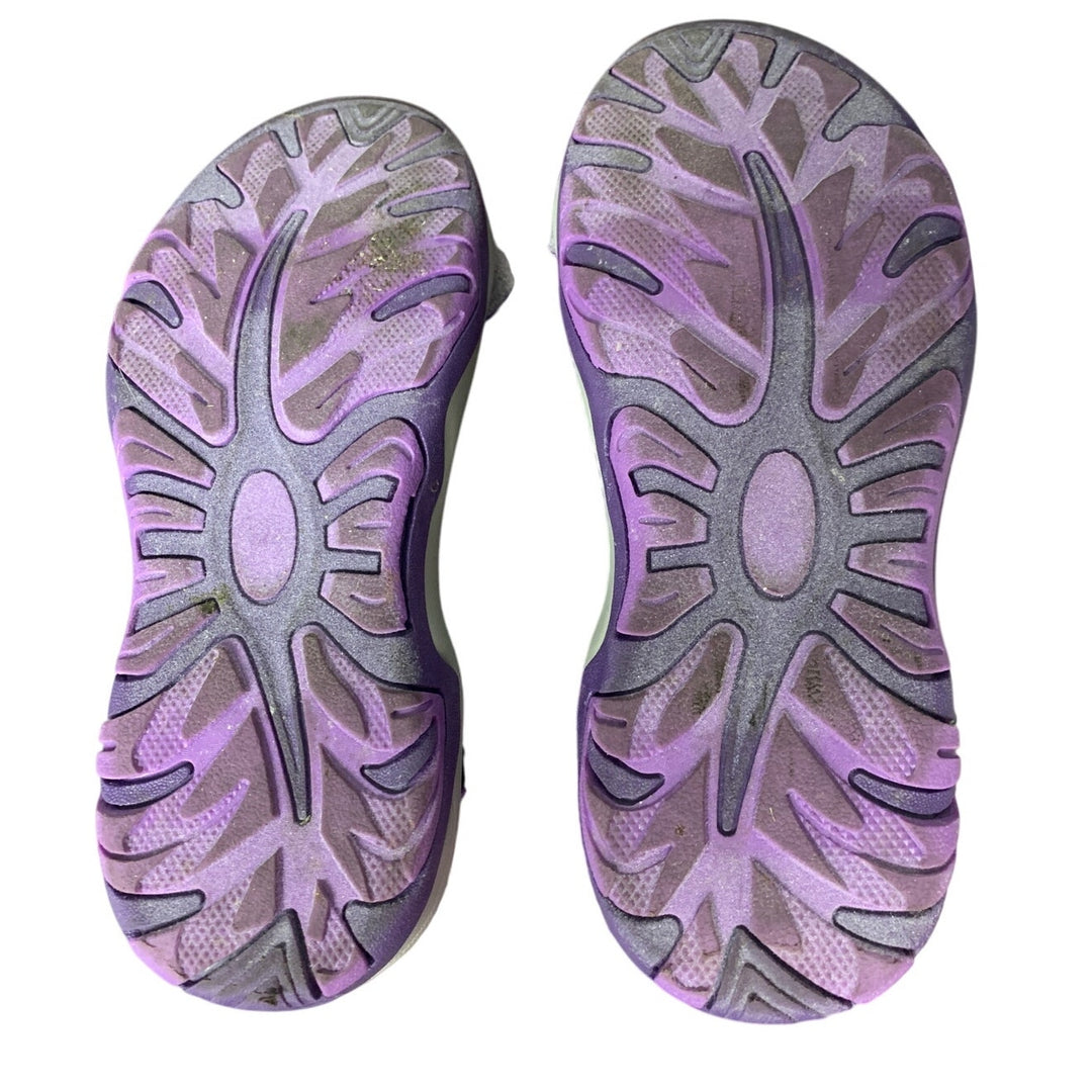 Dream Pairs Girl Size 5 Purple Orange Adjustable Hook Loop Athletic Sandal Shoes
