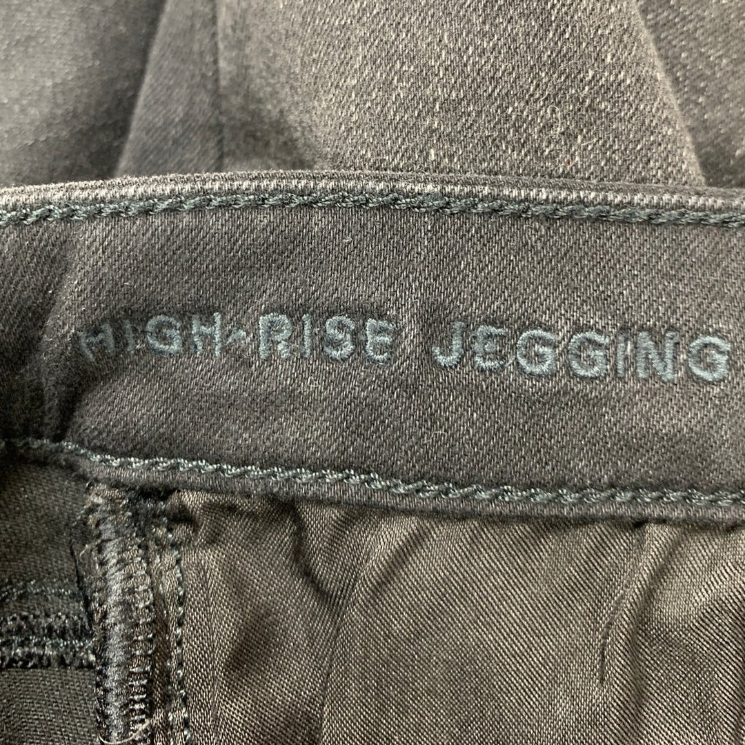 New American Eagle Womens Size 4 Black High Rise Distressed Knees Denim Jeggings