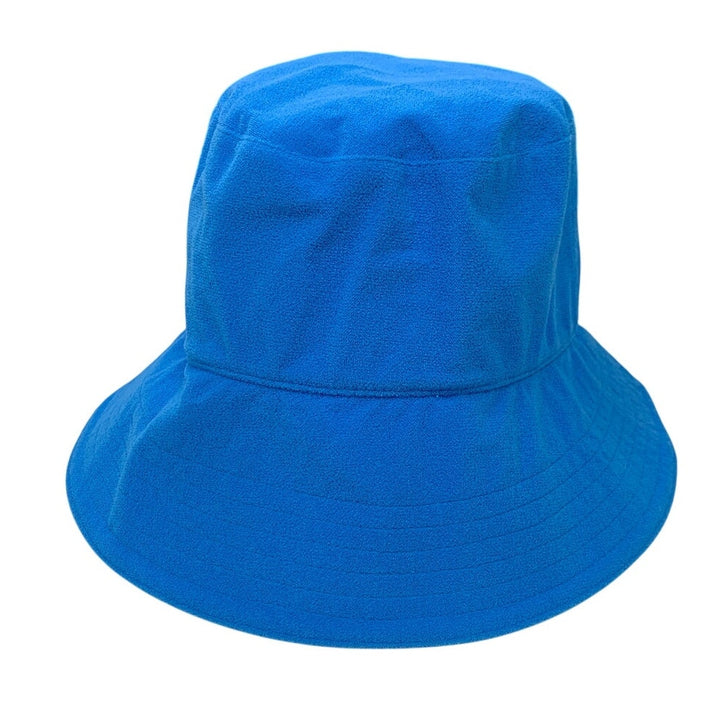 New Aerie Solid Blue Soft Velourlike One Size Cotton Canvas Bucket Hat