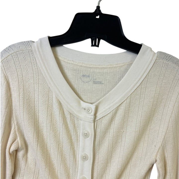 Lot of 2 A New Day Aerie Womens Small Medium Long Sleeve Top Ribbed Tank Top