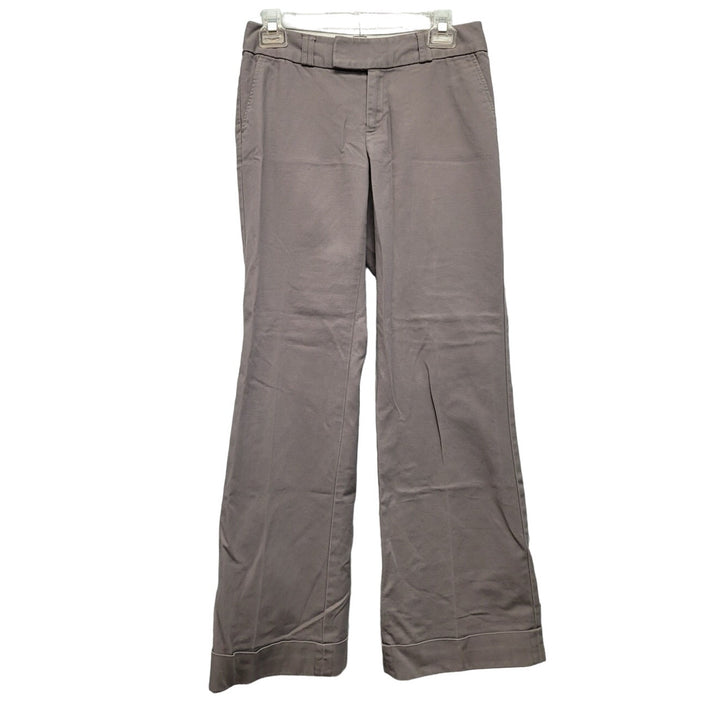 Banana Republic Womens Size 2 Short Jackson Fit Chino Flat Front Cuffed Pants