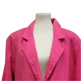 Vintage Bonjour Womens Large Valentine Pink Single Button Lined Career Blazer