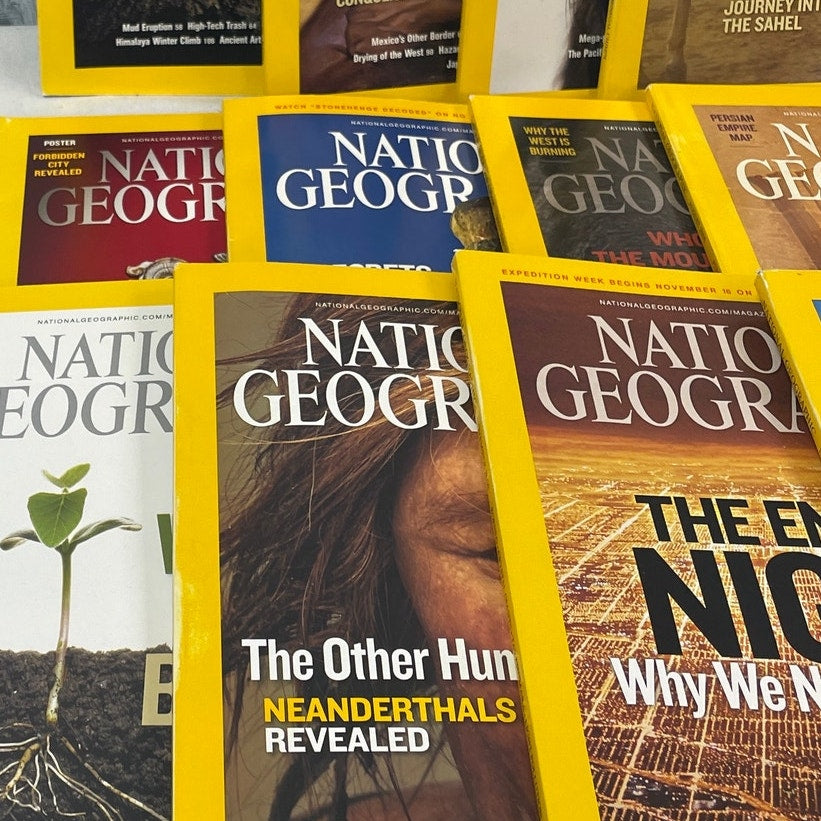 2008 National Geographic Magazine FULL Year 12 Issues W Maps Supplements