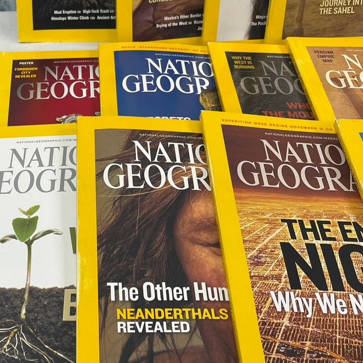 2008 National Geographic Magazine FULL Year 12 Issues W Maps Supplements