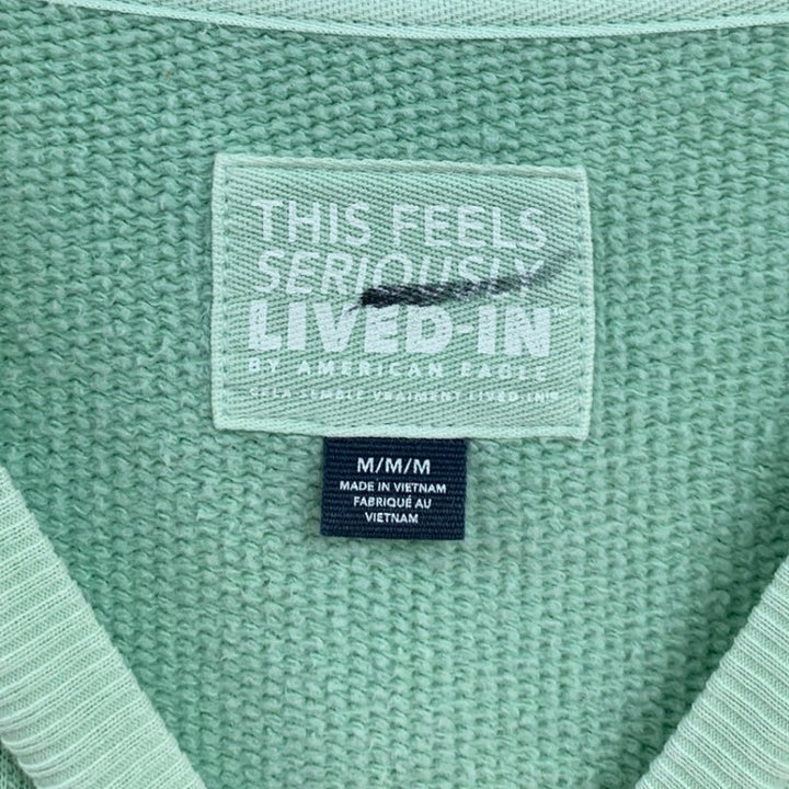 2 New American Eagle Womens Medium Striped Long Sleeve Lightweight Sweatshirts