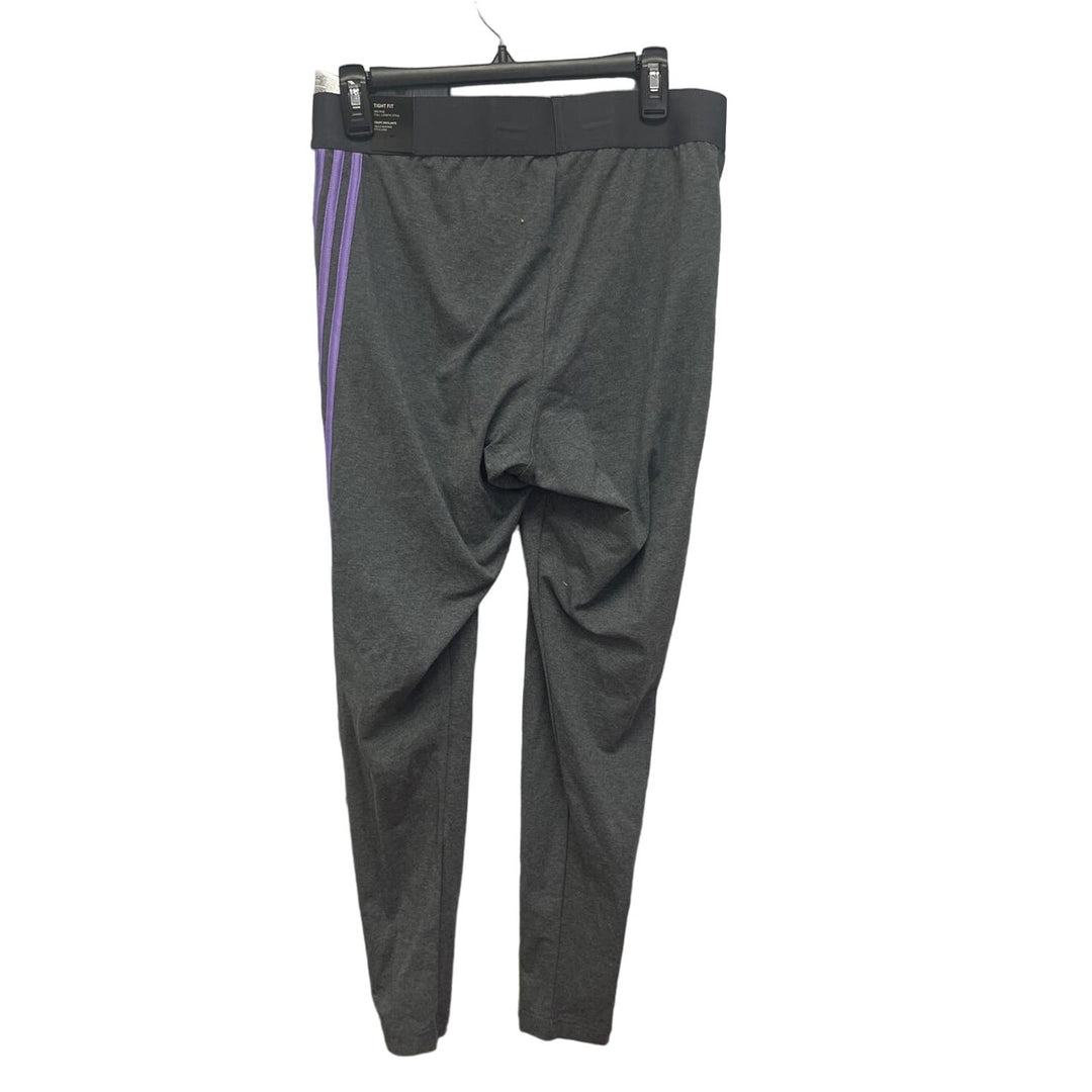 New Adidas Womens Plus Size 1X Cotton Blend Mid Rise Tight Fit Athletic Leggings