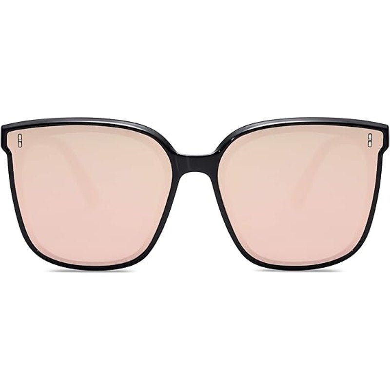 New Sojos Womens Pink Black Oversized Vintage Style UV Protection Sunglasses