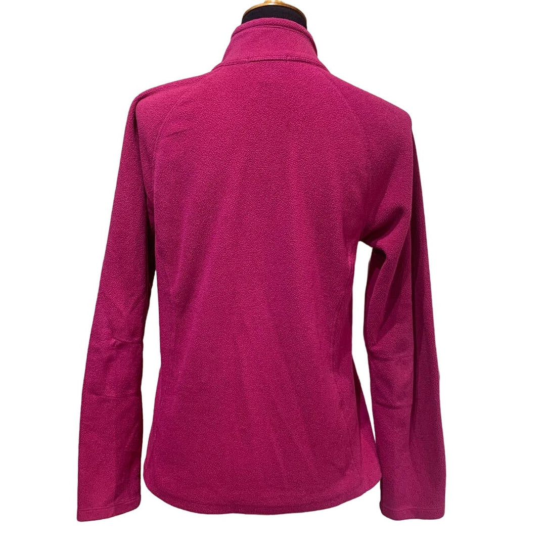 Eddie Bauer Womens Medium Half Zip Long Sleeve Polyester Fleece Pullover Top
