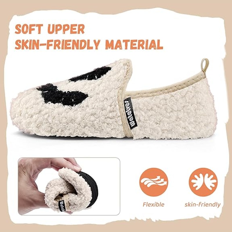 New WateLves Toddler Size 10.5 Halloween Bats Pumpkin Slide On House Slippers