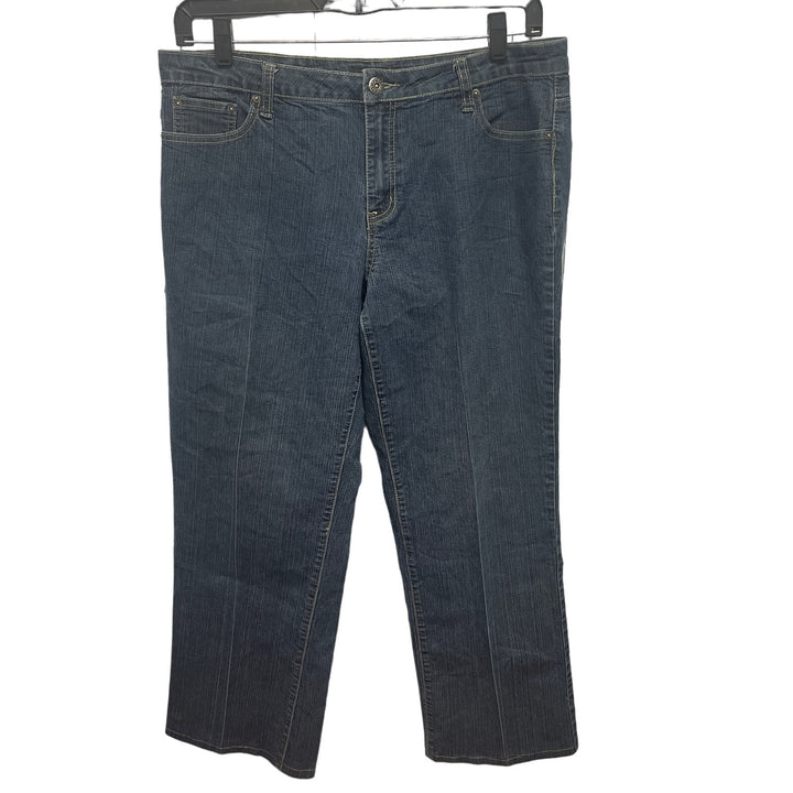 Ashley Stewart Womens Size 16 Average Stretch Cotton Denim Blue Jeans