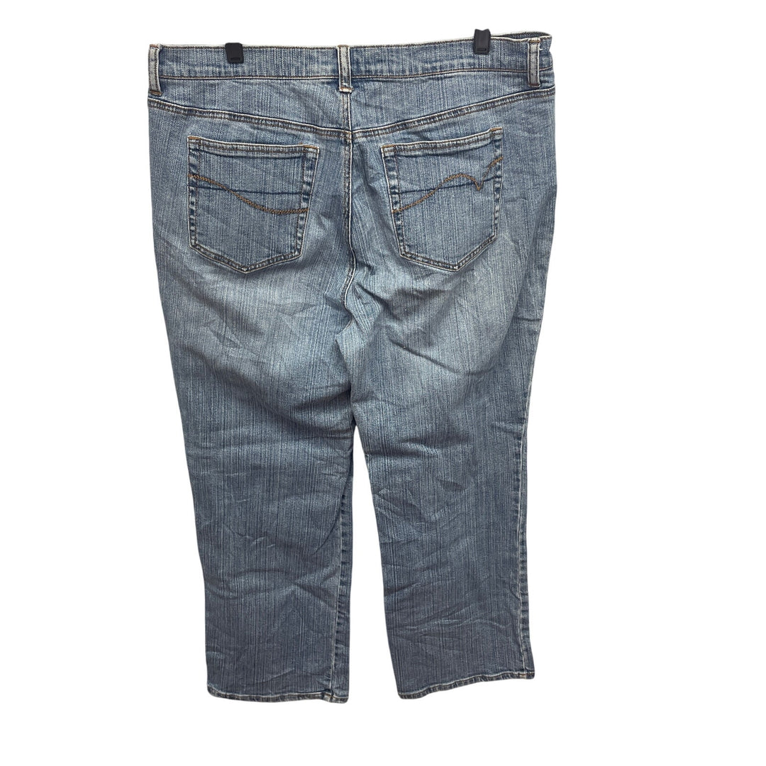 Venezia Plus Size 18 Average Light Wash Stretch Cotton Denim Blue Jeans