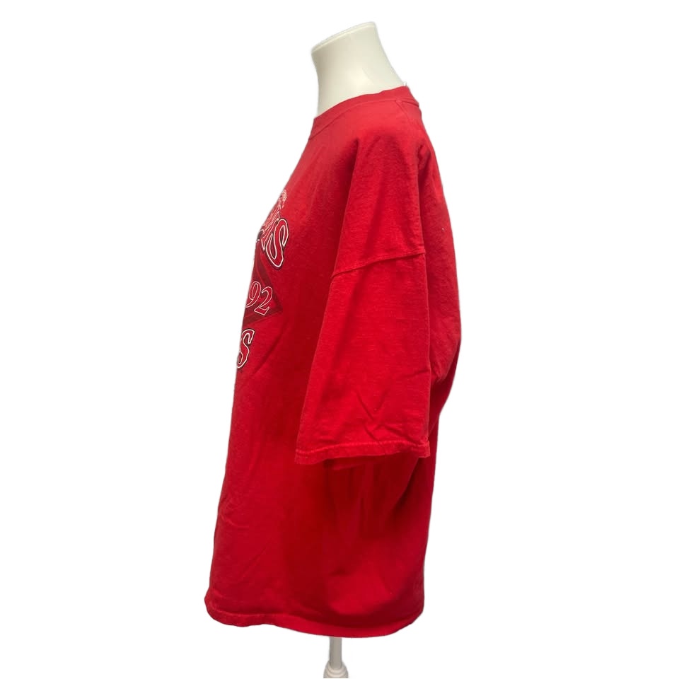 CSA Mens XXL Cotton St Louis Baseball Cardinals Short Sleeve Crew Neck Tee Shirt