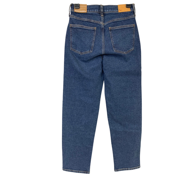 New Eddie Bauer Womens Authentic Voyager Perfect Straight High Rise Ankle Jeans